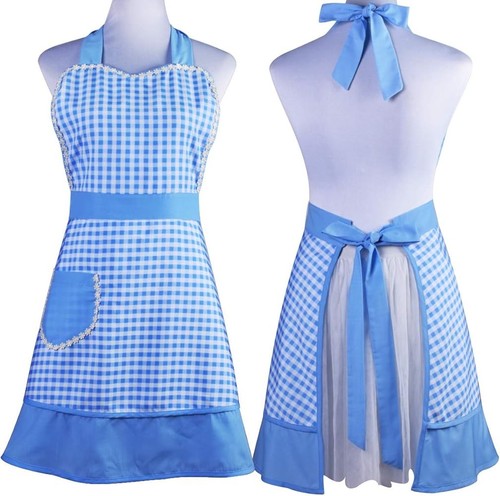 Blue gingham kitchen - blue,