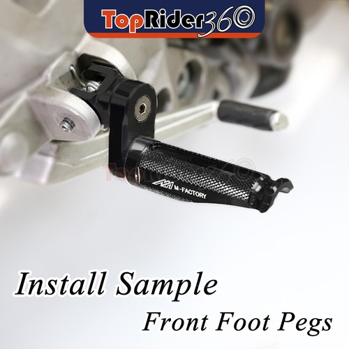 Black front foot - foot, 25mm