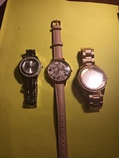 Job Lot Ladies Quartz Watches  X3 WORKING