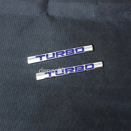 Chrome small blue turbo - 2x,