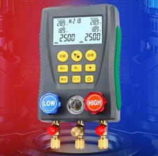DY517A Digital Manifold Gauge Refrigeration Pressure Tester Vacuum Temp Tester 