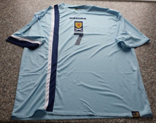Scotland football 7 player-issue match-worn Diadora 2005 away short-sleeve shirt
