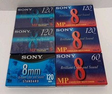6 NEW Sony 8mm Camcorder Tapes
