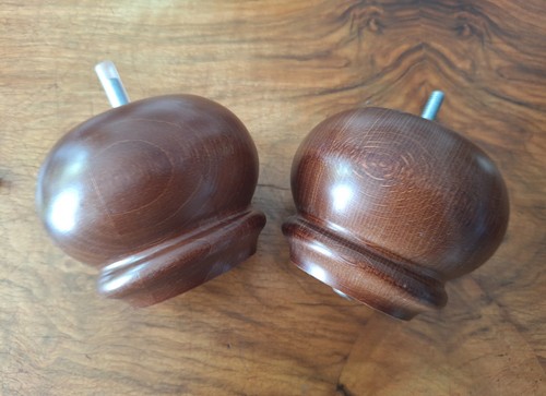 Large dark oak turned - large,