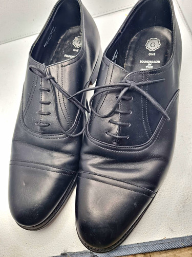 Grenson black leather cap toe - grenson,