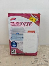 TAILI Vacuum Storage Bags 4 Pack Jumbo 120 x 100 CM Reusable Space Saver Compres