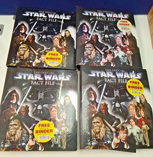 Collection Of 4 The Official Star Wars Fact File Binders With Inserts