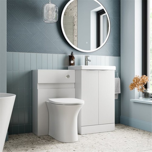 Fluted matte white - fluted,