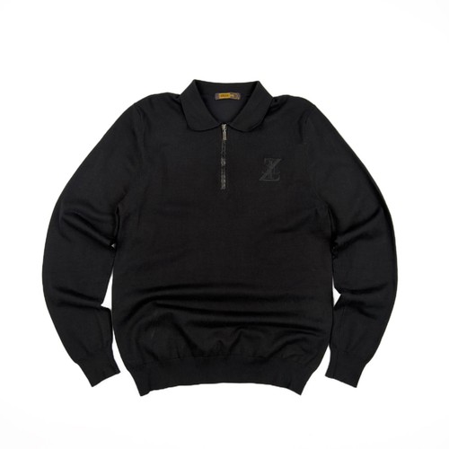 Zilli men black zip - 1/4, polo