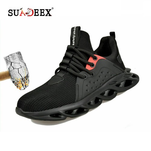 Black safety shoes trainers - black,