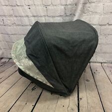 Mamas and Papas Sola Sola 2 Hood Denim Grey Candy Stripe Lining