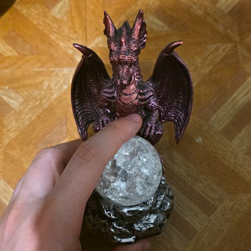 Purple dragon ornament - purple,