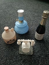 Avon Vintage Collector's Bottles , Champagne, Telephone, Oil Lamp, Drinking Jug