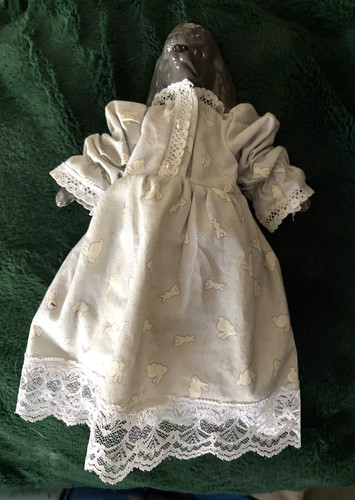 Vintage gray poodle doll - poodle,