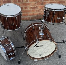 Sonor Vintage Series Jazz / Bop 4pc Drum Kit & Snare, Rosewood Semi Gloss