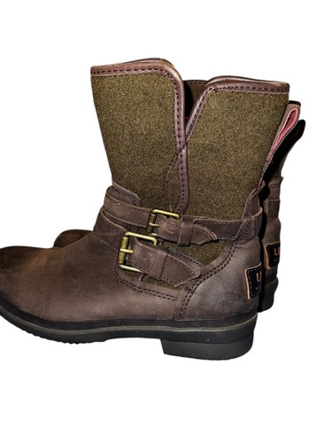 Ugg simmens boot brown leather - boot,