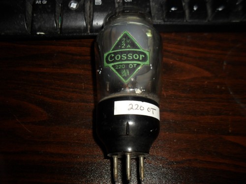 Cossor 220ot valve tested - valve,