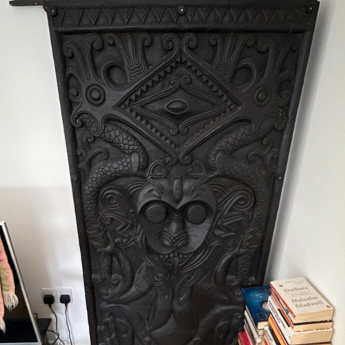 Large black carved - black,