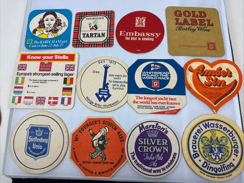 Vintage beer mats stella - vintage,