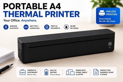 Printer wireless bluetooth - a4,