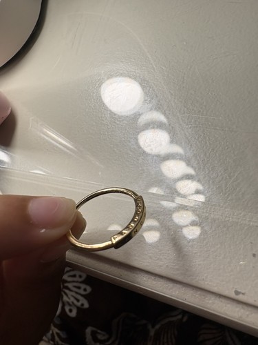 Solid 14ct gold signature - gold,