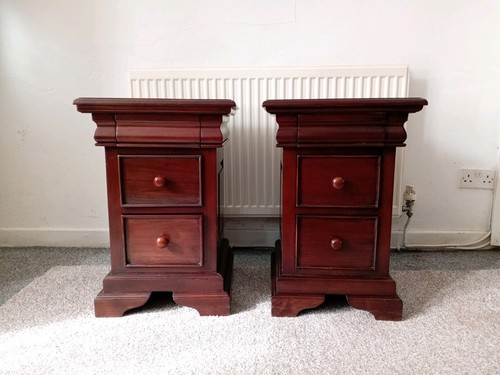 Pair solid mahogany - pair, of