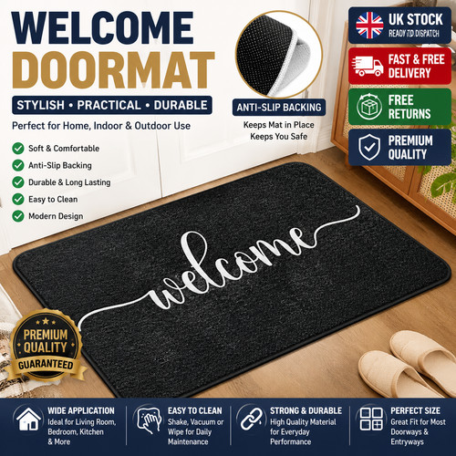 Non slip door - mat, natural