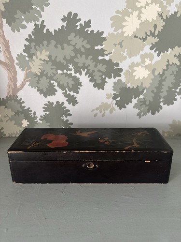 Vintage japanese lacquered box - vintage,