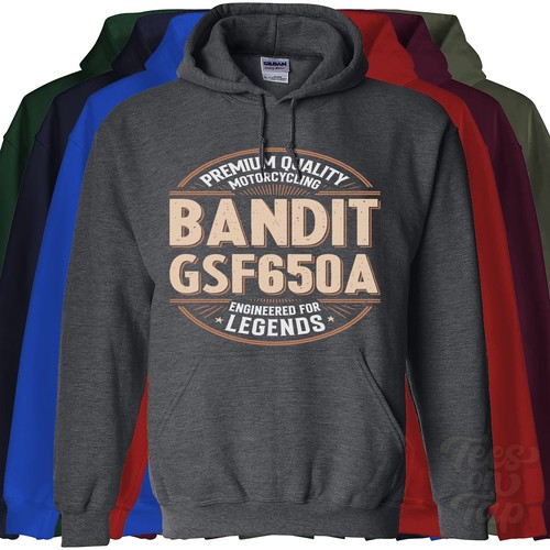 Bandit gsf650a hoodie - bandit,