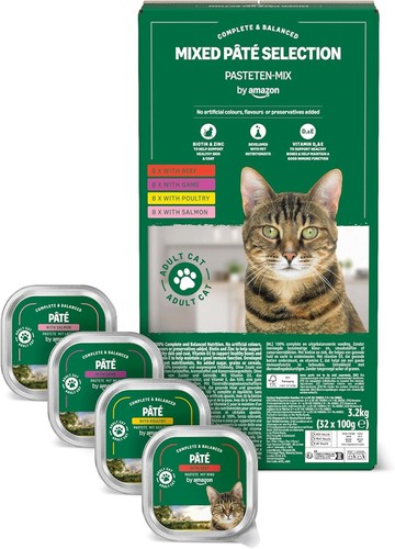 Wet cat food paté mixed - cat,
