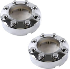 Fit 2005-2018 F250 F350 Chrome Open Center Wheel Hub Cap 4X4 Front 2Pcs