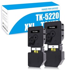 2x Black Toner for Kyocera Ecosys M5521cdn M5521cdw P5021cdn P5021cdw TK-5220K