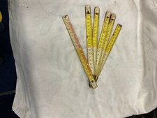 Old Two Metre Folding Wooden Ruler
