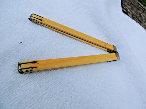 Antique inch folding ruler - antique, 24