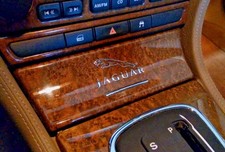 Jaguar Cars Logo Chrome Metal Die Cut Decal 6cm x 3cm