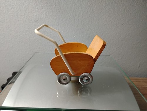 Antique wooden baby - wooden,