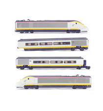 Hornby 4 Car Set OO Gauge Eurostar & 2 Coaches 3219 & 3220