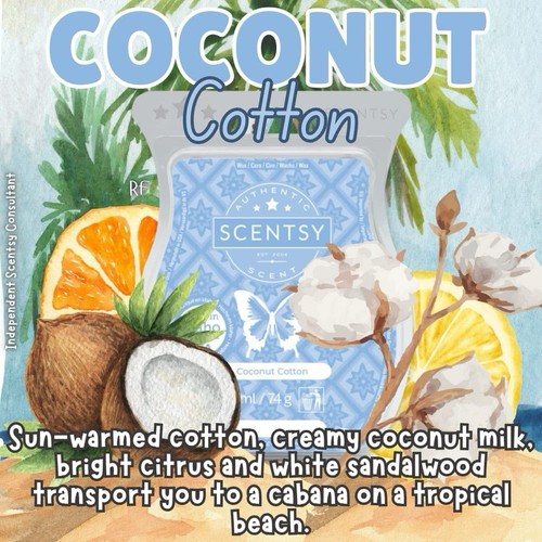 Scentsy coconut cotton wax bar - scentsy,