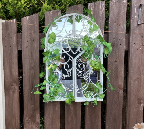Rustic garden mirror - garden,