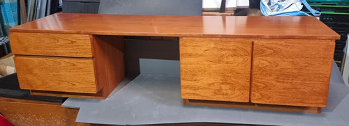 Vintage teak media unit mid - teak,