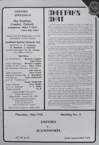 Oxford scunthorpe speedway - scunthorpe,