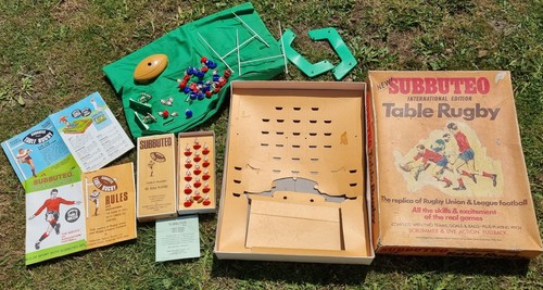 Vintage subbuteo table rugby - table,