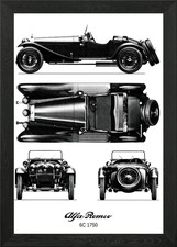 BNW Alfa Romeo 6C 1750 Framed