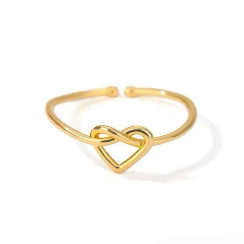 Gold tone adjustable heart - gold,