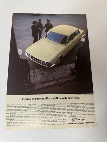 Original vintage 1971 triumph - vintage,