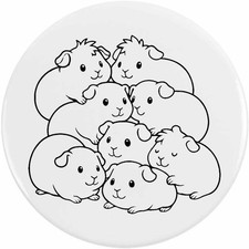 'Guinea Pig Pile' Button Pin