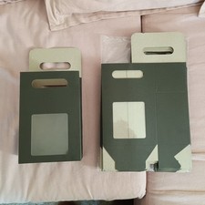  Black Strong Kraft Paper Stand Up Gift Box Bag with Clear Window x 19