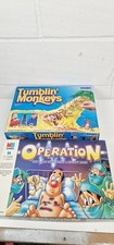 2 X Vintage Games - Tumblin Monkeys+Operation, The Game that Needs a Steady Hand