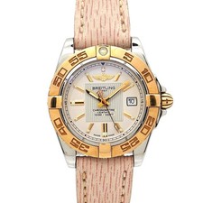 Breitling Galactic 32 Two-Tone Women's Watch C71356, Ivory PG Quartz Movement wi