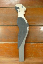 Antique Folk Art Wood Skinny